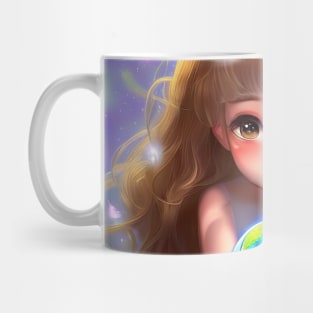 Save the earth cute girl Mug